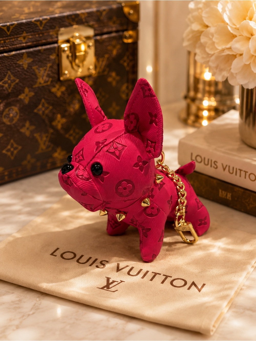 Pink Dog Charm